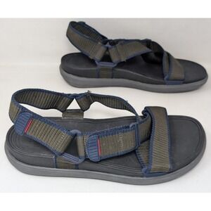 Fitflop Men's Size US 12 Sling II Webbing Sandals Shoes Ankle Strap Gray Blue